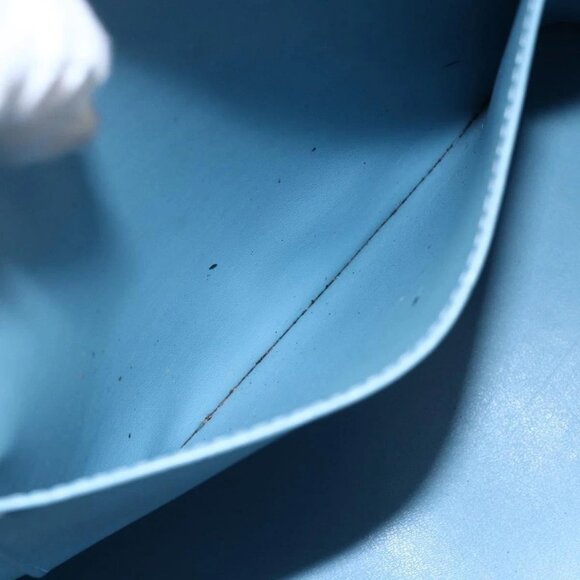 LOUIS VUITTON Monogram Vernis Houston Hand Bag Baby Blue M91005 LV Auth 144586 - Picture 13 of 16